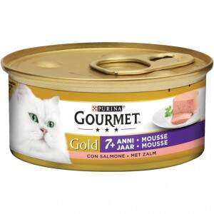 GOURMET - Boîtes GOLD Les Mousselines avec des Légumes pour chats - 12x85g