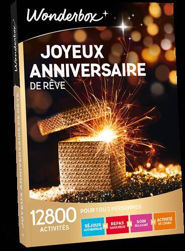 Wonderbox Coffret Cadeau Joyeux Anniversaire