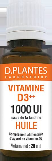 Vitamine D3 Huile D Plantes 20ml Forme Huileuse Issue De