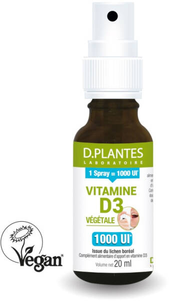 Dplantes Vitamine D3 Vegetale 1000ui 20ml