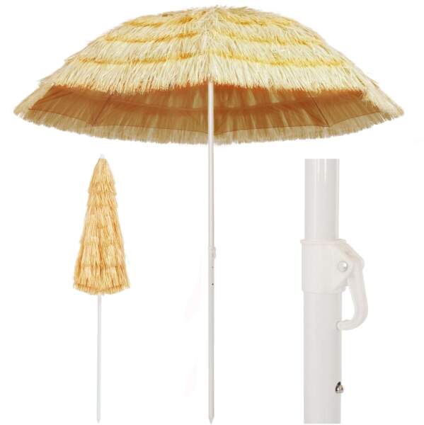 Parasol De Plage 200 Cm Aluminium Antivent Protection Uv