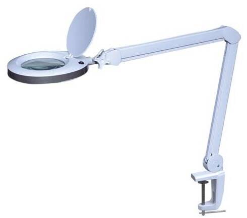 Lampe-loupe LED étau lentille 177 mm 7 Watts 5 dioptries 108 LEDS