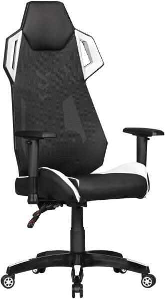 Chaise De Bureau Gaming Baquet Design En Coloris Noir Et Blanc