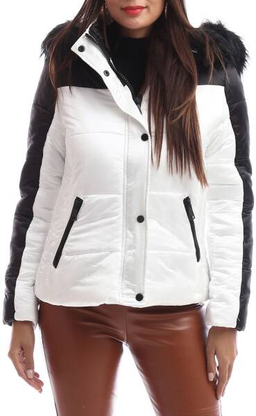 Doudoune blanche cintrée femme Clearance