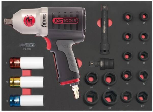 KS TOOLS Clé à chocs pneumatique Racing 1//2/" 610-1200 NM 515.1219