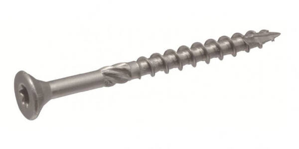 200 mm Marron Bois Drive Tête Hexagonale Vis à bois avec tournevis Pack 10