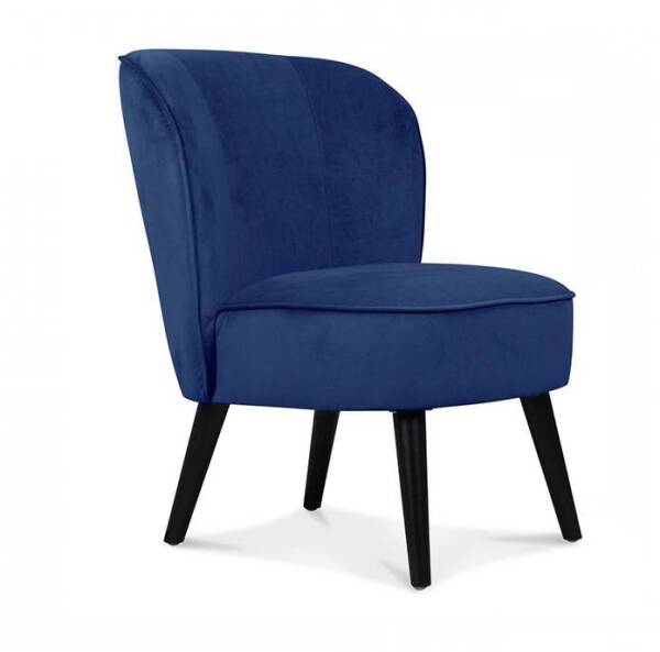 Fauteuil crapaud MELOSIA Tissu bleu pastel