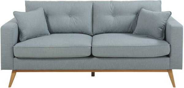 Canape Style Scandinave 2 3 Places Bleu Iceberg