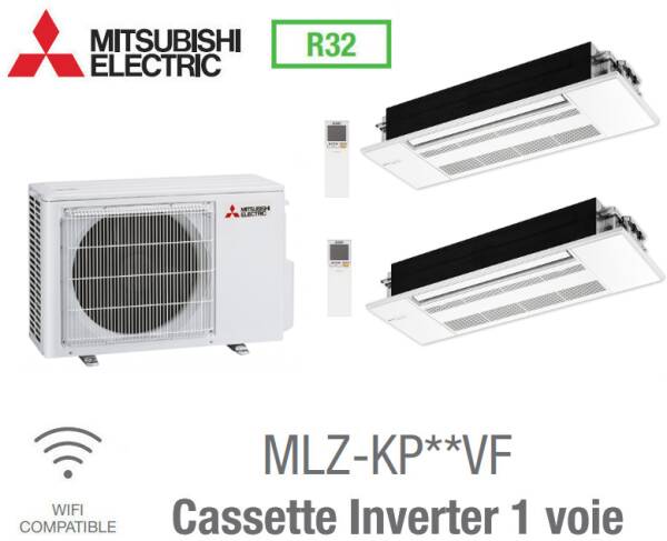 1 MSZ-SF35VE Mitsubishi Tri-split Mural Inverter MXZ-3D68VA 2 MSZ-SF15VA
